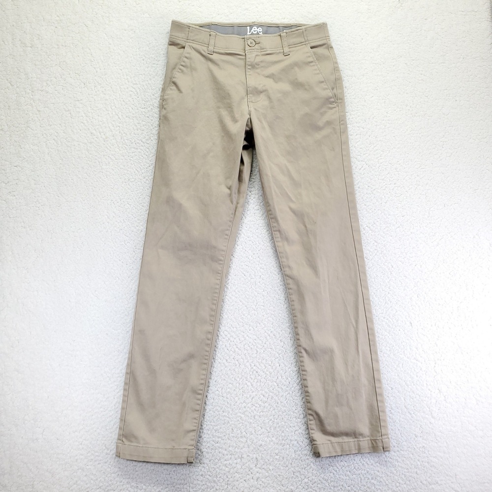 Lee Mens Slim Fit Chino Pants Tan Khaki Stretch Cotton Trousers 30x32 112325158